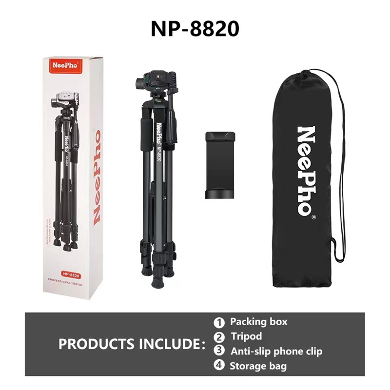 Neepho 8820 Photography Video Aluminium Video Camera Tripod